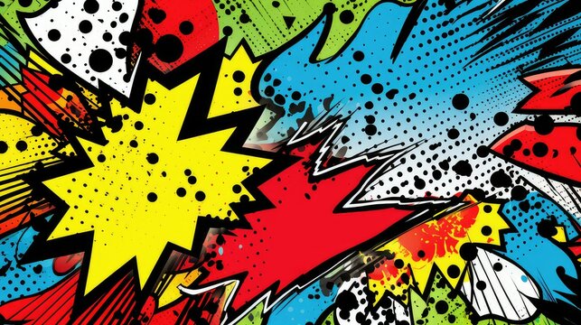 black popart texture