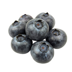 blueberries isolated on white background