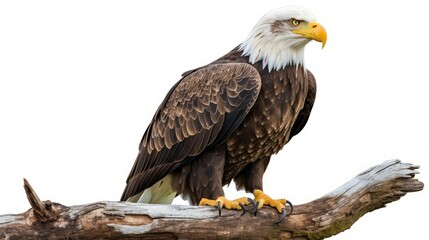 Obraz premium bald eagle isolated on white