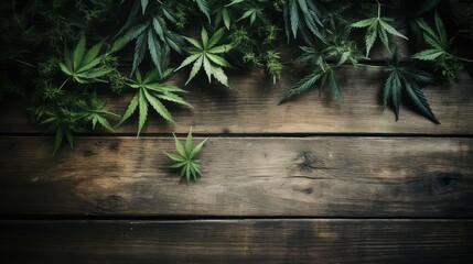 hemp marijuana leaf background