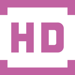 Hd icon logo design