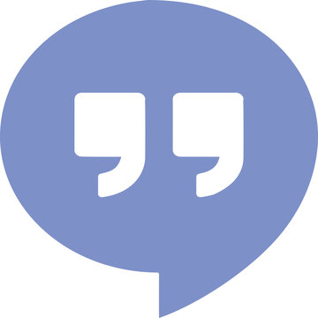 Hangouts icon logo design