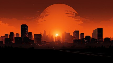 lights dark orange gradient