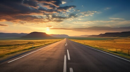 Naklejka premium freedom road destination