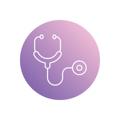 Doctor�s Stethoscope icon isolated on a white background. Vector illustration.