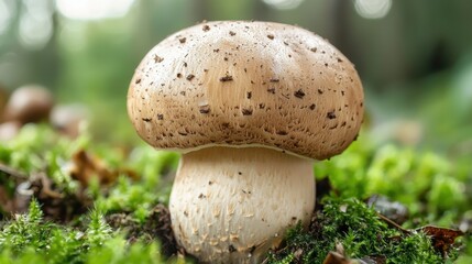 Beech Mushroom with blur background 