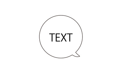 Obraz premium 丸い形の吹き出し（スピーチバブル） 