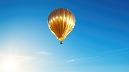 Fototapeta premium float golden balloon