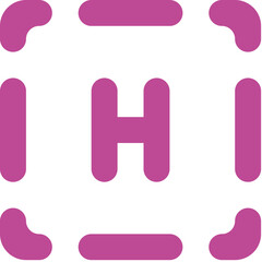 Hospital icon logo design 