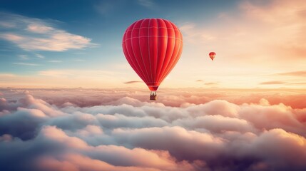 Fototapeta premium soaring idea red