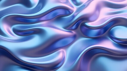 The colorful silk waves