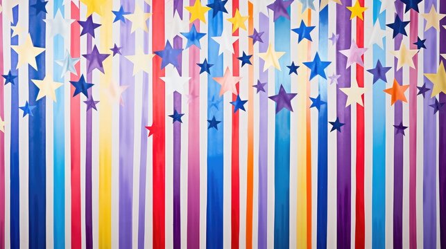 whimsical stars stripes background