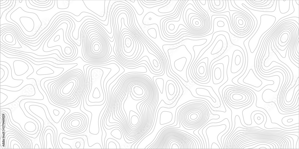 Poster abstract background with topographic map white background. the stylized height of the topographic ma