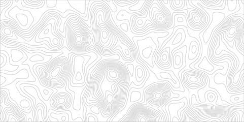 Abstract background with topographic map white background. The stylized height of the topographic map contour in black lines. gradient multicolor wave curve lines banner background design.