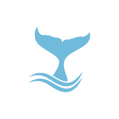  fish tail logo icon vector