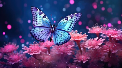 delicate blue purple pink