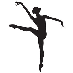 silhouette of a ballerina
