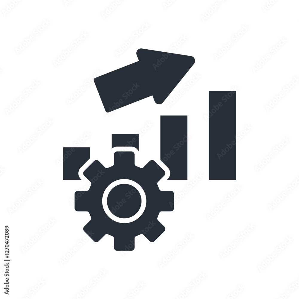 Poster performance icon. vector.editable stroke.linear style sign for use web design,logo.symbol illustrati