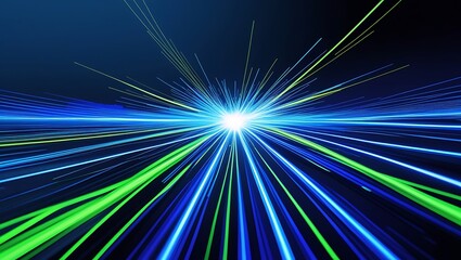 abstract blue background with rays