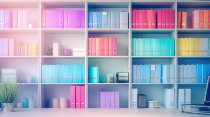 vibrant background blurred office