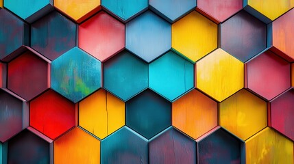 Sustainable Businesses A futuristic canvas, woven from a vibrant hex pattern, pulsates with the energy of a sleek, abstract business technology, hinting at innovation and progress.