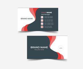 Sale manager business card design