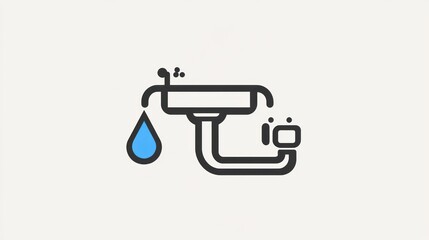 Leaky sink plumbing repair illustration