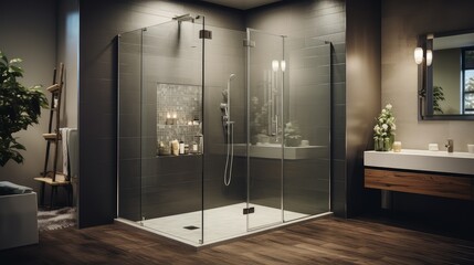 bathroom glass shower doors