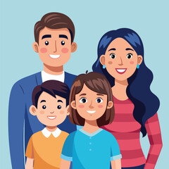 happy family vector