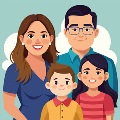 happy family vector