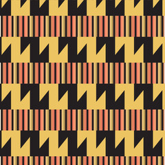 Abstract Seamless Geometric pattern. Colorful geometrical pattern of tritangle. rectangular vector. Design for fashion, fabric, textile print, background zigzag wallpaper, duvet cover, web, wrapping 