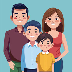 happy family vector