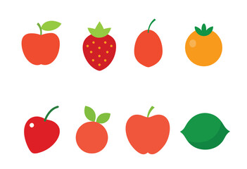 Fruit vector art bundle, fruit bundle, set of fruit vector