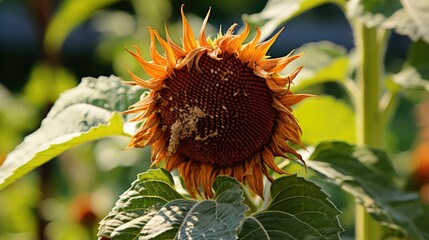 mature sunflower plant