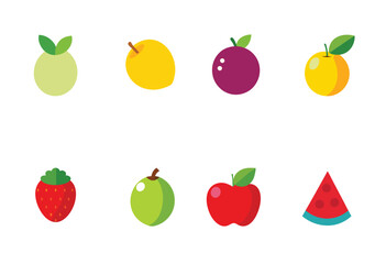 Fruit vector art bundle, fruit bundle, set of fruit vector