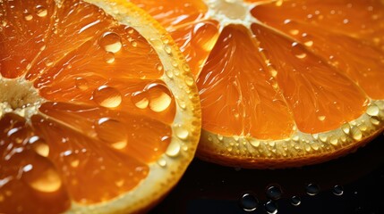 juicy orange segments