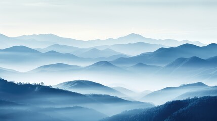 Fototapeta premium mist blue perspective background