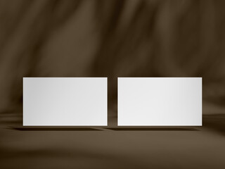 Sleek Mockup for Business Card Presentation in Neutral Tones