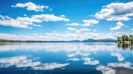 Fototapeta premium mirror water looking up