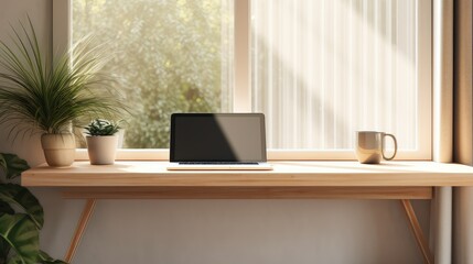 Obraz premium serene view of desk