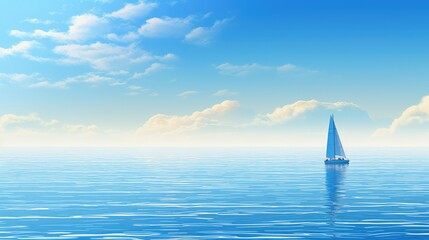 Obraz premium cloudless blue sky sun