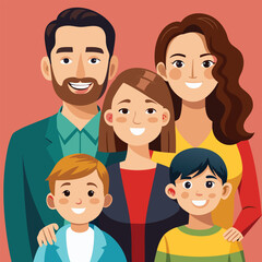 happy family vector