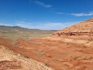 beautiful landscape in the desert
