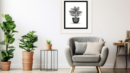 decor house plant drawing