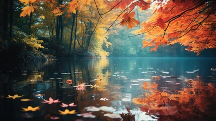 Fototapeta premium brown autum leaves
