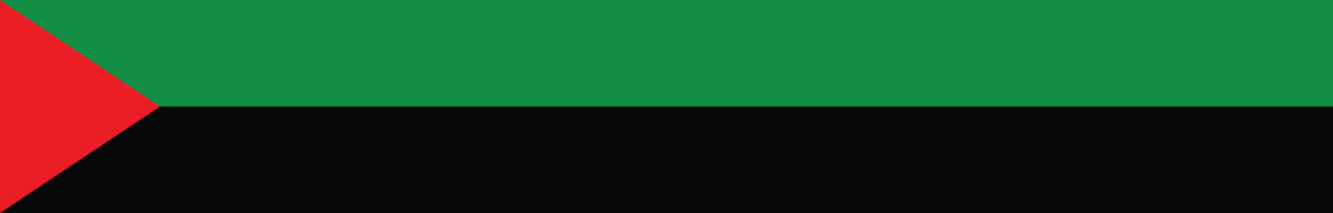 Flag of Martinique. Martinique long banner flag digital vector illustration