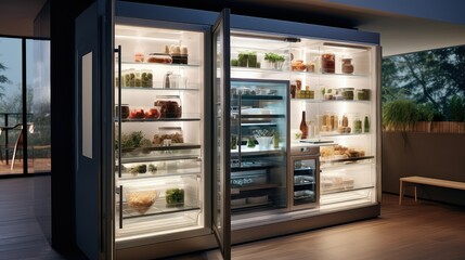 kitchen refrigerator glass