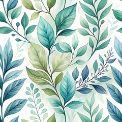 seamless pattern with leaves. JPG