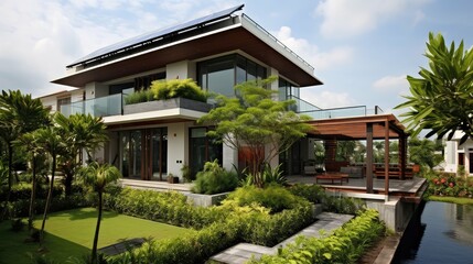 Obraz premium design singapore house