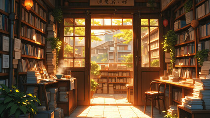  anime wallpaper japanese tokyo city architecture illustration background